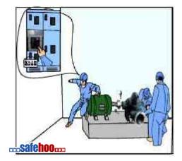 開關(guān)運行位修泵 班長合閘險傷人