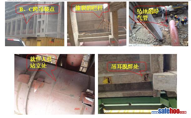 2009·1·9燒結(jié)工地主廠房中冶集團(tuán)第十七冶金建設(shè)公司起重吊裝物件墜落事件