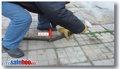 巡檢時蒸汽灼燙事故