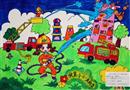 繪畫作品：我是小小消防員