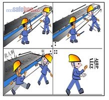 現(xiàn)場缺乏安全確認，被尾輪絞傷