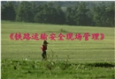 鐵路運(yùn)輸安全現(xiàn)場管理