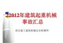2012年建筑起重機(jī)械事故匯總