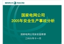 國家電網(wǎng)公司2005年安全生產(chǎn)事故分析