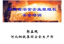 冶金企業(yè)班組長安全培訓(xùn)教材