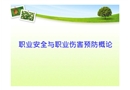 職業(yè)安全與職業(yè)傷害預防概論