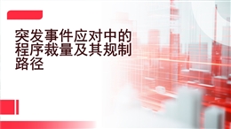 突發(fā)事件應對中的程序裁量及其規(guī)制路徑