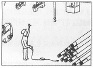 手扶吊運(yùn)大軸 失重砸傷手臂