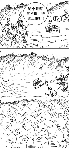 違章放炮 一死四傷