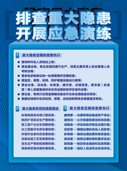 排查重大隱患  開展應(yīng)急演練